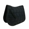 Equithème - Tapis de selle Satin noir Discount