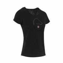 Sale Equithème - T-shirt à manches courtes femme Claire Noir