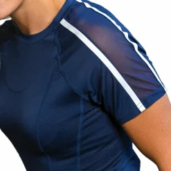 Equithème - T-shirt à manches courtes femme Marion Marine Hot