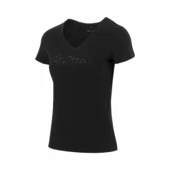 Best Equithème - T-shirt manches courtes femme Rehane édition "Je t'aime" Noir