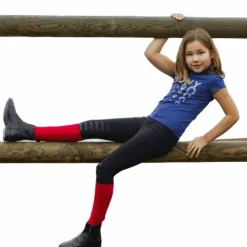 Equithème - T-shirt manches courtes enfant Lise Marine Online