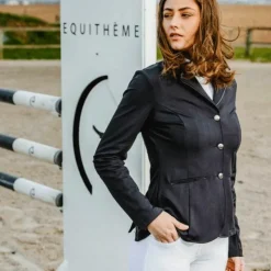 Equithème - Veste de concours femme Roma Noir New