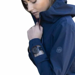 Equithème - Veste de pluie femme Eliza Marine Hot