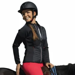 Equithème - Veste femme hybride Olivia Noir