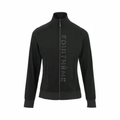 Equithème - Veste manches longues femme Charlene édition "Je t'aime" anthracite Noir Sale
