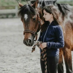 Best Equithème - Veste polaire fille Lena Marine