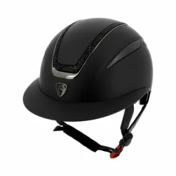 Hot Equithème -Casque d'équitation Agris lamé Noir