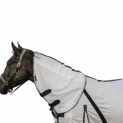 Equithème -Couvre-cou anti-mouches mesh 0g Blanc
