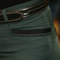 Equithème -Pantalon d'équitation Saphir forêt Vert Hot