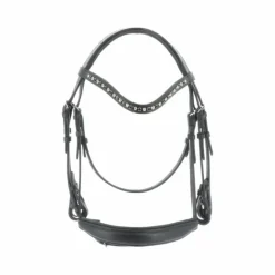 Clearance Eric Thomas - Bride doublée Clarino strass Noir