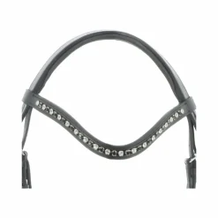 Clearance Eric Thomas - Bride doublée Clarino strass Noir