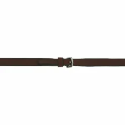 Discount Eric Thomas - Rênes caoutchouc 16 mm havane Marron