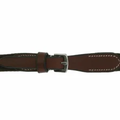 Hot Eric Thomas - Rênes sangles 16 mm havane Marron