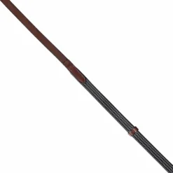 Eric Thomas - Rênes supergrip épaisses havane Discount