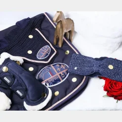 Sale Eskadron - Guêtres fermées mouton marine x2