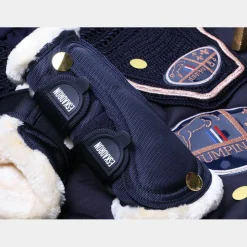 Sale Eskadron - Guêtres fermées mouton marine x2