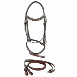 Flags & Cup - Bridon Helsinki avec rênes marron Havane Hot