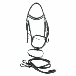 Flags & Cup - Bridon Kitsi avec rênes Noir Best