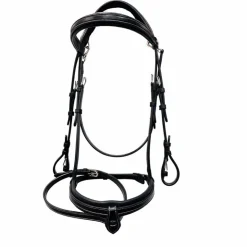 Flags & Cup - Bridon muserolle combinée Praha Noir Outlet