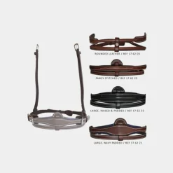 Flags & Cup - Centre de muserolle cuir rond Marron Online