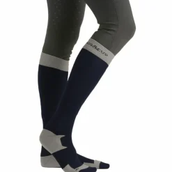 Best Flags & Cup - Chaussettes d'équitation mixtes Prato / gris Marine