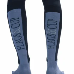 Clearance Flags & Cup - Chaussettes d'équitation mixte Nanaimo / denim (x1) Marine