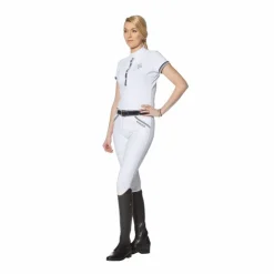 Flags & Cup - Pantalon d'équitation femme Cayenne / marine Blanc Best
