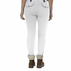 Hot Flags & Cup - Pantalon d'équitation femme Orillia Blanc