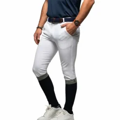 Flags & Cup - Pantalon d'équitation homme Lorenzo Blanc