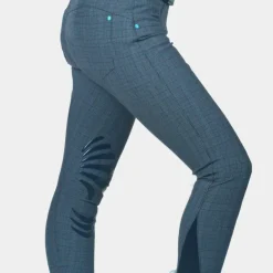 Clearance Flags & Cup - Pantalon d'équitation femme Checks Gris