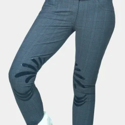 Clearance Flags & Cup - Pantalon d'équitation femme Checks Gris
