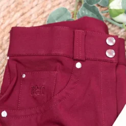 Flags & Cup - Pantalon d'équitation femme Push up Bordeaux Sale