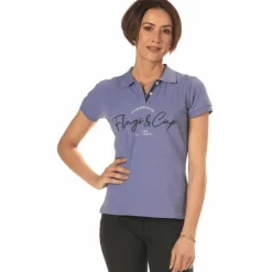 Flags & Cup - Polo manches courtes femme Salta améthyste Violet Clearance