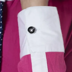 Flags & Cup - Polo manches longues femme Clorinda fuchsia Rose Outlet