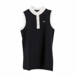 Hot Flags & Cup - Polo sans manches Candiba femme Noir