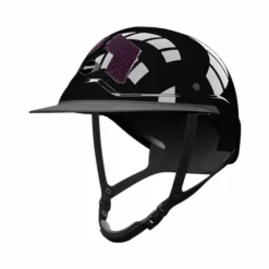 Flex On - Casque d'équitation Armet Star grilles prune visière Mixte Noir Sale