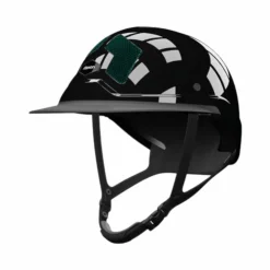 Flex On - Casque d'équitation Armet Star grilles vert anglais visière Mixte Noir Hot
