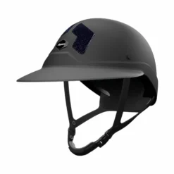 Flex On - Casque d'équitation Armet Dark grilles marine visière Angel Noir Hot