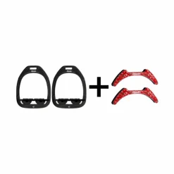 Flex On - Pack Étriers GC plat grip / / + Stickers Cottage rouge Noir Online