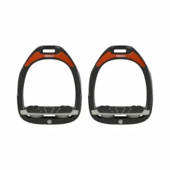 Flex On - Étriers GC Incliné Ultra Grip / Gris / Gris + Stickers Uni Orange Noir Discount