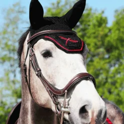 Freejump - Bonnet pour cheval / Rouge Noir Online