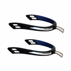 Freejump - Éperons articulés Spur'On à bout extra long Noir / Bleu Hot