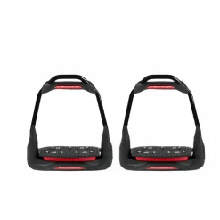 Sale Freejump - Étriers Air's Full black plancher incliné / oeil droit / rouge Noir