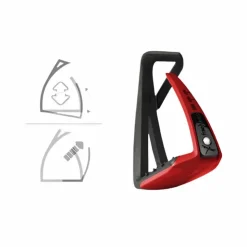 Freejump - Étriers Soft'Up Lite Noir / Rouge Best