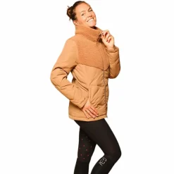 Clearance GEM - Doudoune manches longues femme Namaste camel Marron