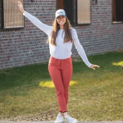 Online GEM - Pantalon d'équitation femme John tandoori spice Rouge