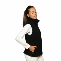 GEM - Veste sans manches mouton On femme Noir New