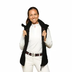 GEM - Veste sans manches mouton On femme Noir New