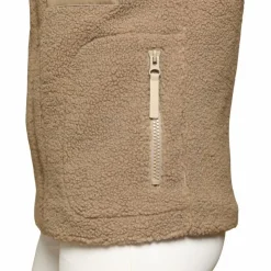 Best GEM - Veste sans manches mouton On femme chataigne Beige