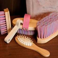 Outlet Grooming Deluxe - Brosse à crins Licorne Sammy enfant bois Marron